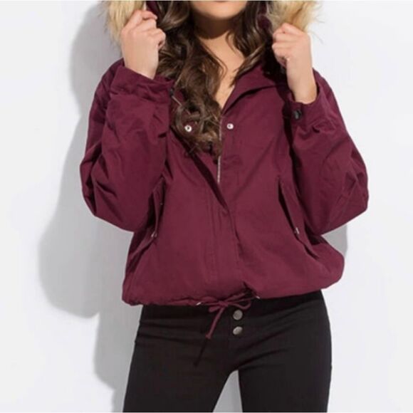 Love Tree Maroon Jacket - Picture 5 of 5